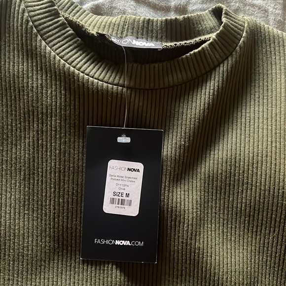 NWT Fashion Nova ribbed mini dress - Picture 2 of 2